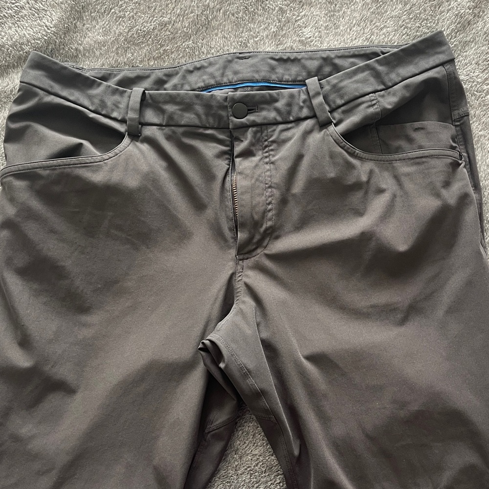 Men's Dark Gray Casual Stretch Pants